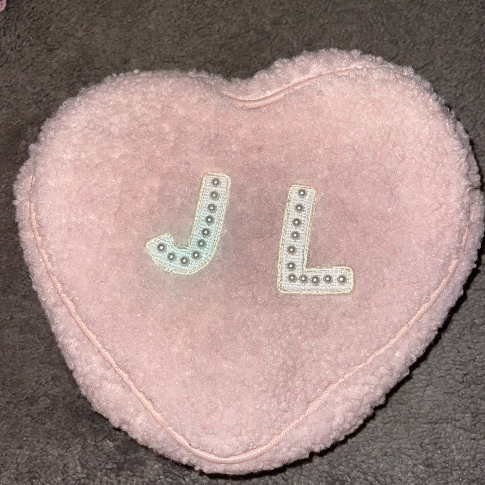 Stoney clover lane pink cozy collection heart pouch